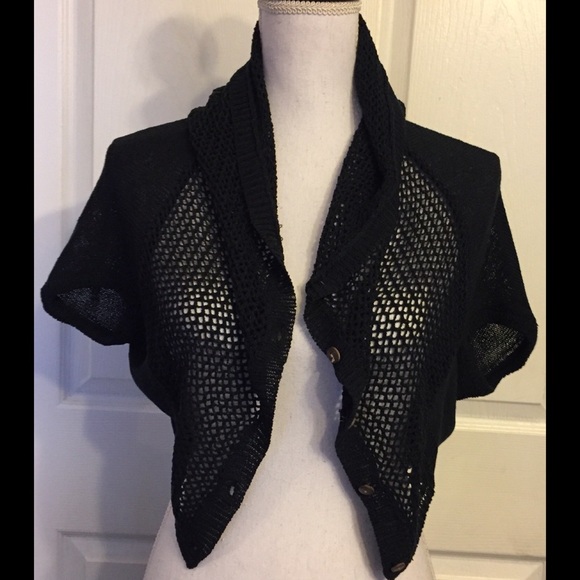 NWT Miss SaSa Cropped Button Down Sweater - Picture 4 of 4